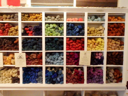GDMBR: Wool yarns in various colors.